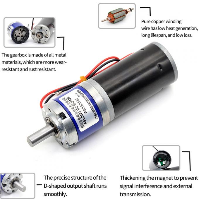 12V/24V PG32-3157 Brushed Planetary Gear Micro Motor 24V DC Planetary Gear Motor 16