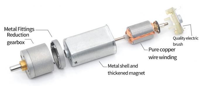 12V DC Reduction Micro Motor JGA20-180  Micro DC Reduction Motor Permanent Magnet Low Speed 6