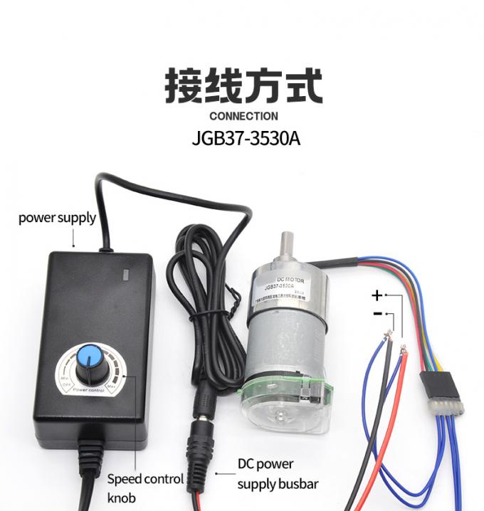 High Torque 24V 59RPM JGB37-3530A High Torque Low Speed  DC Gear Electric Motor 37mm 14