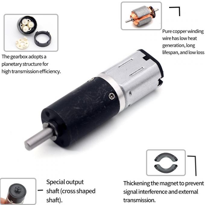 Brushed Dc Planetary Gear Motor 12mm PG12-N20 Planetary Motor Dc 6v Precision Gear Low-Speed Small Motor 15