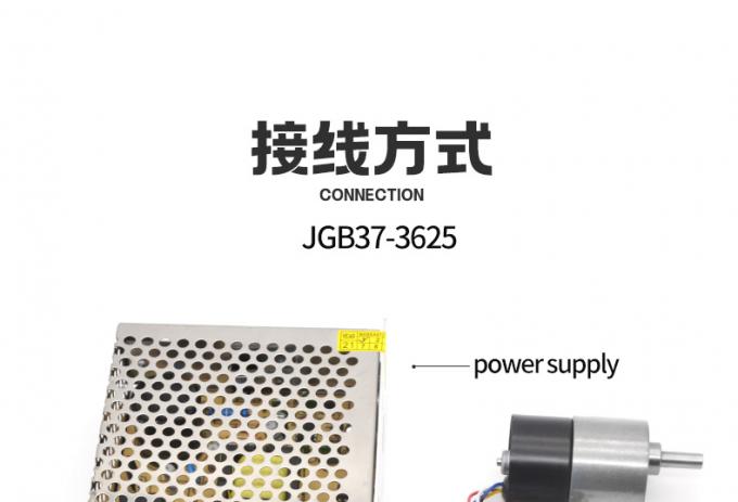 ASLONG DC Motor Brushless JGB37-3625 24V 7-960RPM 37mm 3625 DC Gear Motor High Torque Low Speed Brushless DC Motor 16