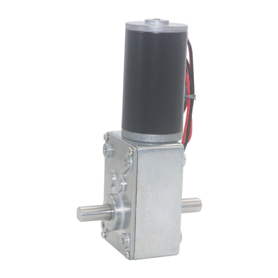 Dia 8mm D Type Dual Shaft With A5840 Square Worm Gearbox Reducer 12v Tubular Dc Motor 24v Dc Worm Geared Motor A58SW31ZY