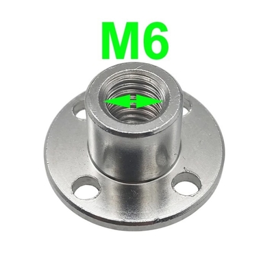 M6 Threaded Shaft Flange Coupling 6mm Diameter Rosh approved