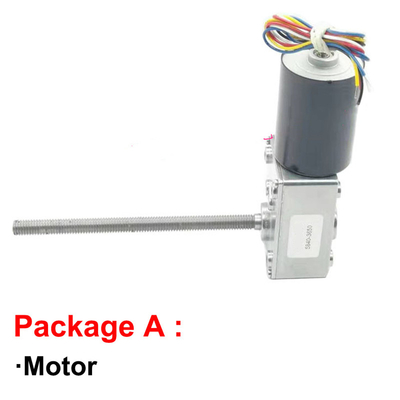 Long Shaft M8 116mm brushless worm gear motor 12V 24V 470rpm