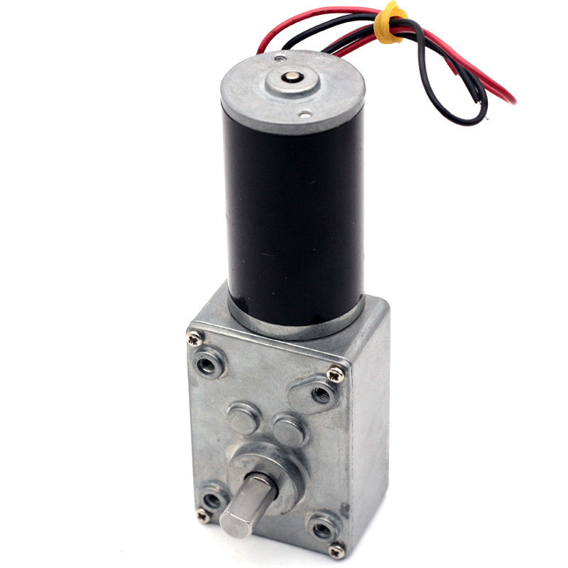 High Torque DC Worm Gear Reduction Motor A58-31ZY DIY High-Torque Self-Lock Turbine Gearbox Worm Gear Motor