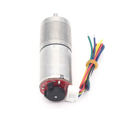 ASLONG Hall Motor Encoder Reduction Motor JGA25-370B 12V 8.6-977RPM High Torque Dc Motor With Encoder Supplier Dc Motor