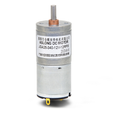 ASLONG 25mm Intelligent Robot Micro DC Reduction Motor JGA25-340 12V 16-1818RPM High Torque Micro Geared Dc Motor