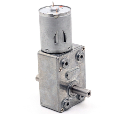 ASLONG JGY-370S 12V/24V 46*32MM Brushed DC Turbine Worm Reduction Motor dual output shaft worm gear reducer motor