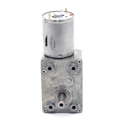 ASLONG JGY-370S 12V/24V 46*32MM Brushed DC Turbine Worm Reduction Motor dual output shaft worm gear reducer motor