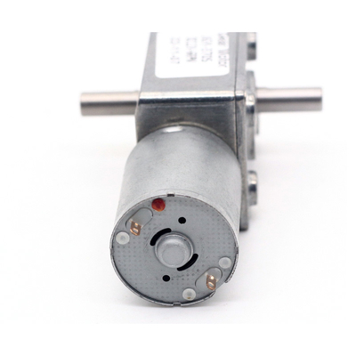 ASLONG JGY-370S 12V/24V 46*32MM Brushed DC Turbine Worm Reduction Motor dual output shaft worm gear reducer motor