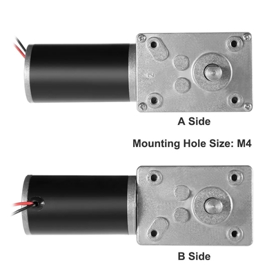 Self locking dual bearing reduction motor A58SW31ZYS micro dc gear motor dual axis 12v 24v dc worm gear motor