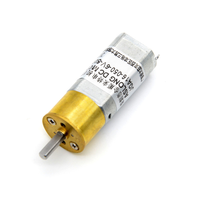 Brush mini dc motor JGA16-050 permanent magnet brushed dc motor  low speed brush electric dc gear motor