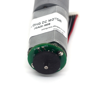 Brush Motor Encoder JGA20-180B 12V 21RPM 1:374 12v Dc Motor With Encoder Micro Dc Gear Motor With Encoder