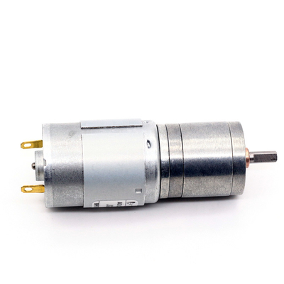 JGA25-385 Carbon Brush Micro DC Gear Motors 25mm 24V For Robotics