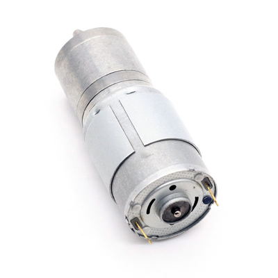 JGA25-385 Carbon Brush Micro DC Gear Motors 25mm 24V For Robotics