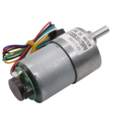 37mm 12v 24v 1600 Rpm High Torque dc gear motor with encoder