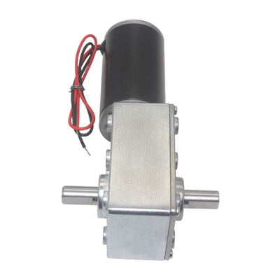 Dia 8mm D Type Dual Shaft With A5840 Square Worm Gearbox Reducer 12v Tubular Dc Motor 24v Dc Worm Geared Motor A58SW31ZY