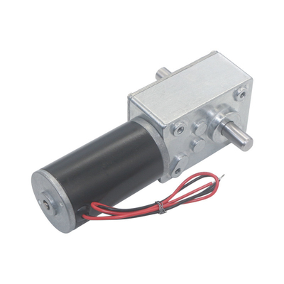 Dia 8mm D Type Dual Shaft With A5840 Square Worm Gearbox Reducer 12v Tubular Dc Motor 24v Dc Worm Geared Motor A58SW31ZY