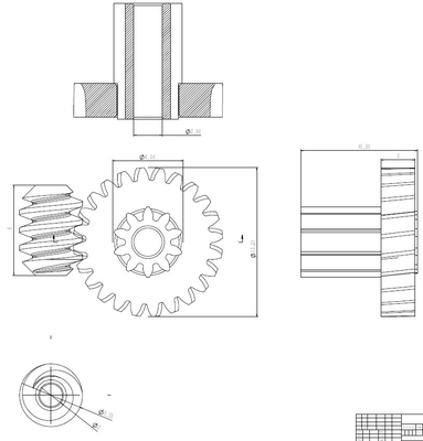 Turbine Copper Pom Electric Worm Gear Double Gears JGY 370