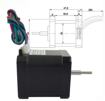 42BY 2 Phase 12v Dc Stepper Motors Large Torque 3D Carving Machine