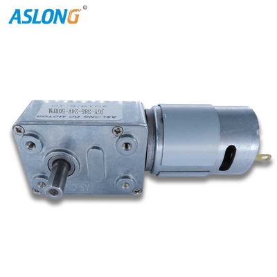 4632 Square Gearbox 385 Dc Motor 12v 24v Micro Worm Gear Motors