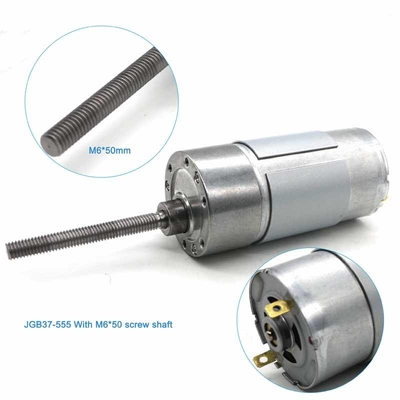 Low Noise Micro DC Gear Motors 24V 6000RPM DC Motor With Dia 37mm Reductor