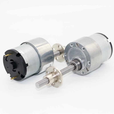 Dia 37mm Micro Metal Gear Motor M6*50 Screw Shaft With 6V 12V 24V DC Motor