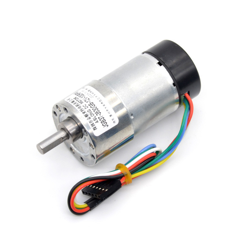 37mm 12v 24v 1600Rpm High Torque Gear Motor Eccentric Shaft With Encoder