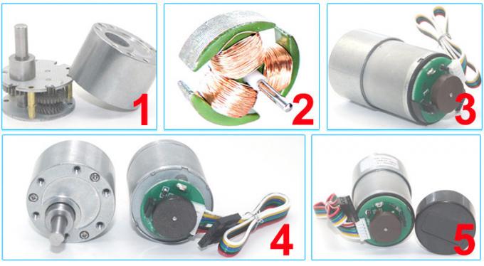 37mm 12v 24v 1600 Rpm High Torque dc gear motor with encoder